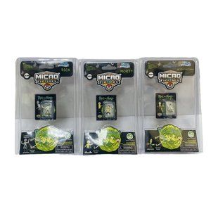 Micro figures Rick & Morty World’s smallest Micro Action Figures 3pc Lot New